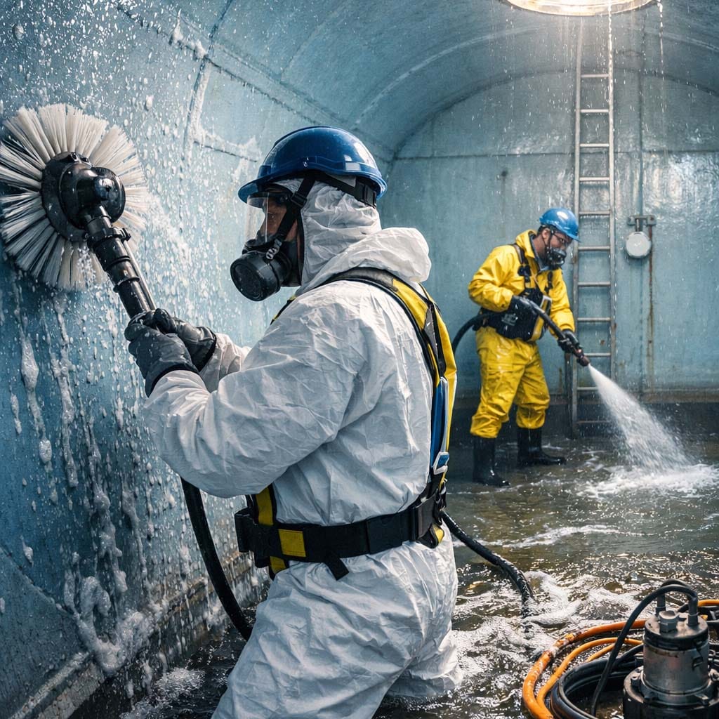 خدمات تنظيف الخزانات بالسعودية